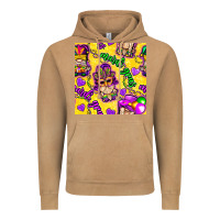 Vintage Camel Mardi gras gnomies seamless pattern Vintage Hoodie - BundleAndBundleShop