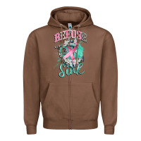 Chestnut refuse to sink cancer Zipper Hoodie - CowGirlArtShop