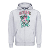 Heather Grey refuse to sink cancer Zipper Hoodie - CowGirlArtShop