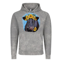 Cloud Rock Black Angus with Sunflower Vintage Hoodie - Jasminsmagicworld