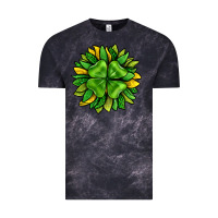 Cloud Black St. Patricks Sunflower With Clover Vintage Tee - BundleAndBundleShop