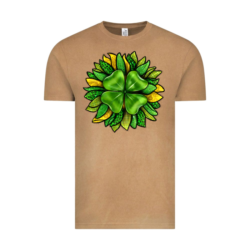 St. Patricks Sunflower With Clover Vintage Tee by BundleAndBundleShop | Teevron