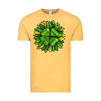 Vintage Mustard St. Patricks Sunflower With Clover Vintage Tee - BundleAndBundleShop