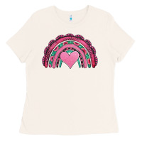 Bone valentines day pink gemstones rainbow Ladies Tee - Jasminsmagicworld
