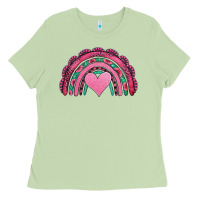 Matcha valentines day pink gemstones rainbow Ladies Tee - Jasminsmagicworld