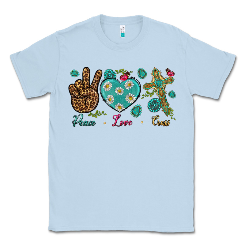 Peace Love Cross Classic Tee by BundleAndBundleShop | Teevron