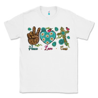 White Peace Love Cross Classic Tee - BundleAndBundleShop