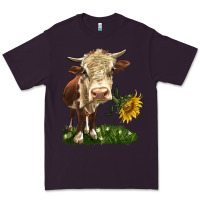 Plum hereford heifer with sunflower Premium Tee - LillyAllenDesigns