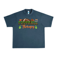 Midnight Navy football therapy Urban Heavy Tee - BundleAndBundleShop