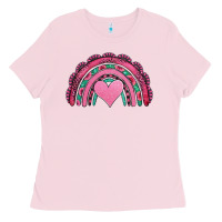 Bubblegum Pink valentines day pink gemstones rainbow Ladies Tee - Jasminsmagicworld