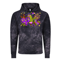 Cloud Black Mardi Gras Hearts Vintage Hoodie - BundleAndBundleShop