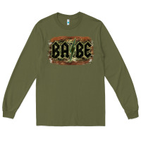 Army Green Camouflage Patterned Babe Tried Long Sleeve Tee - Bettercallsaul