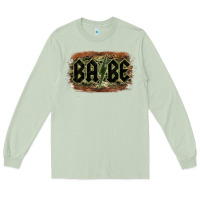 Matcha Camouflage Patterned Babe Tried Long Sleeve Tee - Bettercallsaul