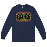Navy Camouflage Patterned Babe Tried Long Sleeve Tee - Bettercallsaul