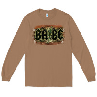 Toasted Coconut Camouflage Patterned Babe Tried Long Sleeve Tee - Bettercallsaul