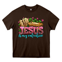 Chocolate Brown jesus is my valentine Heavy Core Tee - AdoDesignShop