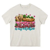 Cream jesus is my valentine Heavy Core Tee - AdoDesignShop
