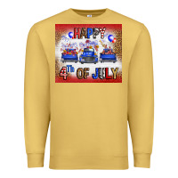 Antique Gold Western Happy Fourth Of July Premium Sweatshirt - FaDigitalArtStudio