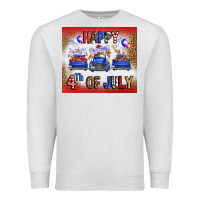 Oatmeal Heather Western Happy Fourth Of July Premium Sweatshirt - FaDigitalArtStudio