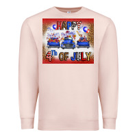 Pale Pink Western Happy Fourth Of July Premium Sweatshirt - FaDigitalArtStudio