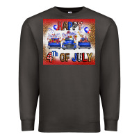 Smoke Western Happy Fourth Of July Premium Sweatshirt - FaDigitalArtStudio