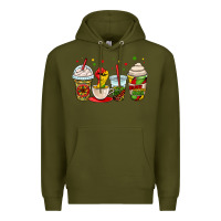 Army Green juneteenth bhm coffee cups Premium Hoodie - OliviaCreatesArt