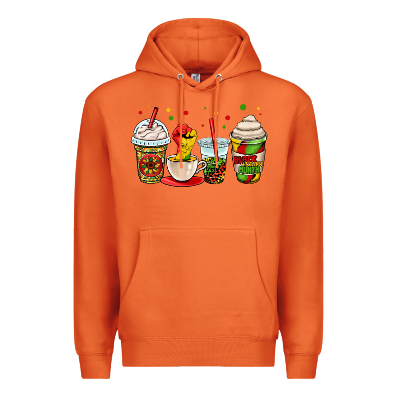 Juneteenth Bhm Coffee Cups Premium Hoodie by OliviaCreatesArt | Teevron