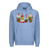 Colony Blue juneteenth bhm coffee cups Premium Hoodie - OliviaCreatesArt