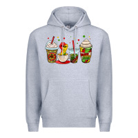Heather Grey juneteenth bhm coffee cups Premium Hoodie - OliviaCreatesArt