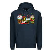 Navy juneteenth bhm coffee cups Premium Hoodie - OliviaCreatesArt