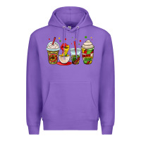 Purple juneteenth bhm coffee cups Premium Hoodie - OliviaCreatesArt