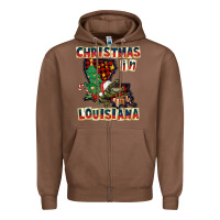 Chestnut christmas in louisiana Zipper Hoodie - CowGirlArtShop