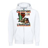 White christmas in louisiana Zipper Hoodie - CowGirlArtShop
