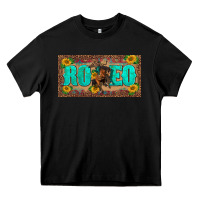 Black western rodeo horse leopard aztek sunflower license plate template Heavy Core Tee - BarkalooDesign