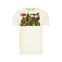 Vintage Arctic I Dig Christmas Backhoe Loader Vintage Tee - BundleAndBundleShop