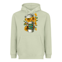 Matcha Mama Needs Coffee Cup Heavyweight Hoodie - FaDigitalArtStudio