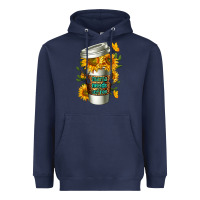 Navy Mama Needs Coffee Cup Heavyweight Hoodie - FaDigitalArtStudio