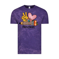 Cloud Purple peace love preschool Vintage Tee - JahusDesignShop