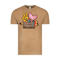 Vintage Camel peace love preschool Vintage Tee - JahusDesignShop