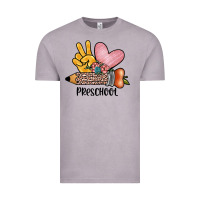 Vintage Zinc peace love preschool Vintage Tee - JahusDesignShop