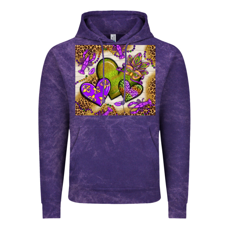 Mardi Gras Hearts Tumbler Bbs Vintage Hoodie by BundleAndBundleShop | Teevron