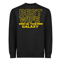Black BEST WIFE IN THE GALAXY Heavyweight Sweatshirt - Bettercallsaul