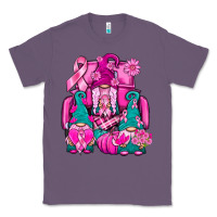 Lavender Breast Cancer Gnomies Truck Classic Tee - BundleAndBundleShop