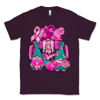 Plum Breast Cancer Gnomies Truck Classic Tee - BundleAndBundleShop