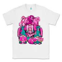 White Breast Cancer Gnomies Truck Classic Tee - BundleAndBundleShop