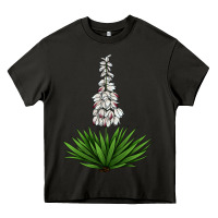 Asphalt Yucca Flower IIIustrations Heavy Core Tee - LillyAllenDesigns