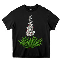 Black Yucca Flower IIIustrations Heavy Core Tee - LillyAllenDesigns