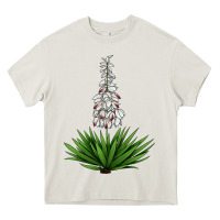 Cream Yucca Flower IIIustrations Heavy Core Tee - LillyAllenDesigns