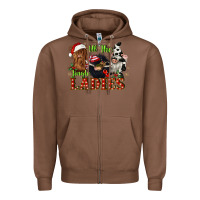 Chestnut all the jingle ladies Zipper Hoodie - CowGirlArtShop