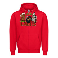 Red all the jingle ladies Zipper Hoodie - CowGirlArtShop